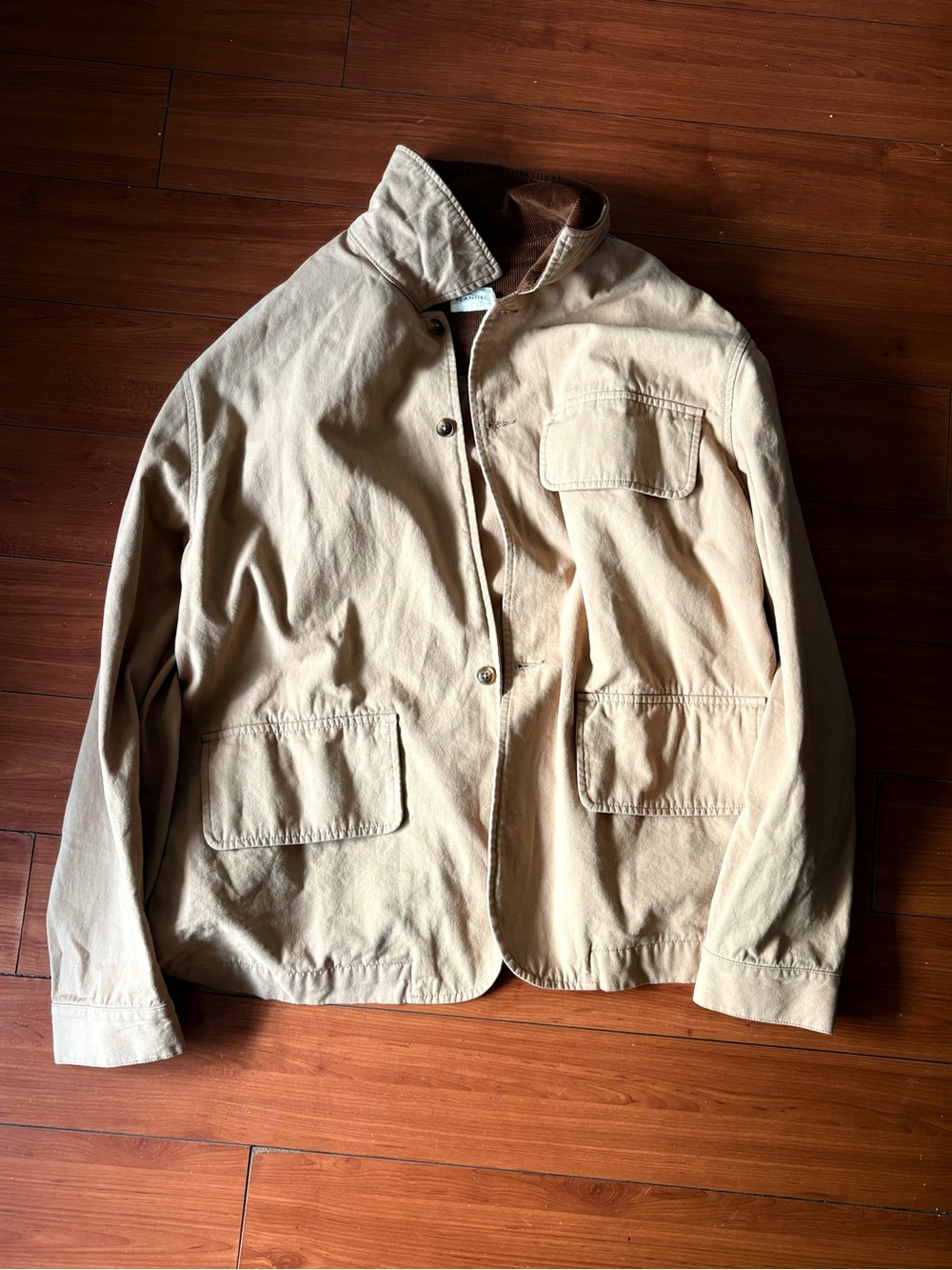 Men's Field Jacket in Beige - Classic Military Style